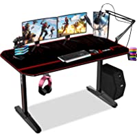 Himimi 55 Mesa Gaming Desk- Ergonómica Grande PC Gaming Escritorios 140x61x76 cm- Computer Computadora Gamer Pro Tablas…